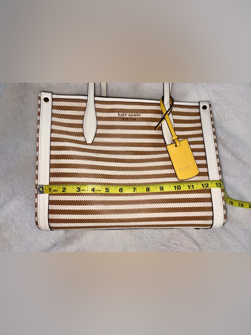 Kate Spade Market Striped Medium Tote Bag - Picture 10 of 13